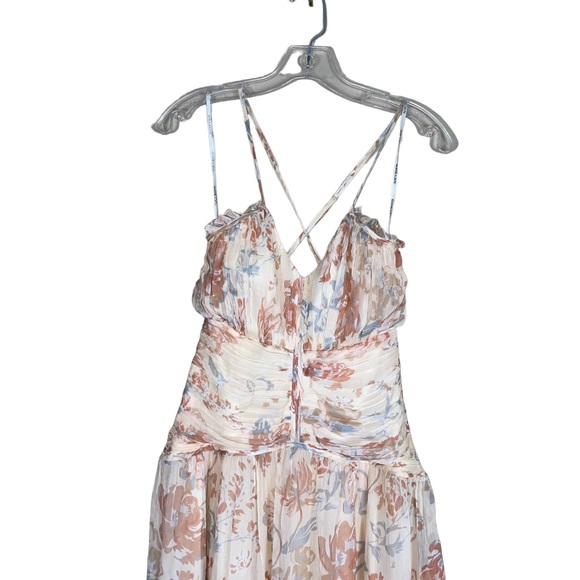 Free People Shona Joy Faye Midi Dress Size 0 NWT Cross Front - Picture 5 of 9